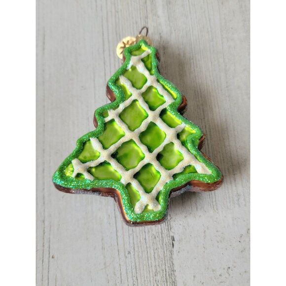 Radko sweet Ginger Tree 2000 blown glass ornament glitter Xmas - Picture 6 of 6